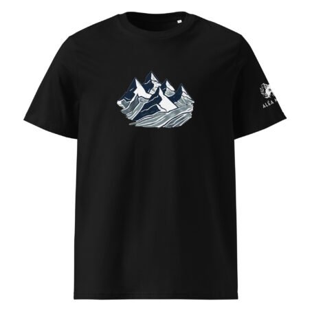 T-shirt foncé Montagne en coton biologique