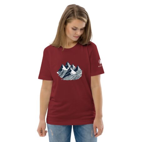 T-shirt foncé Montagne en coton biologique – Image 13