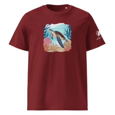 T-shirt foncé Tortue en coton biologique – Image 2