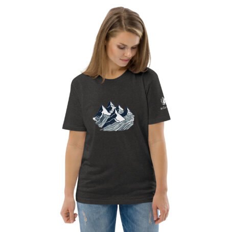 T-shirt foncé Montagne en coton biologique – Image 11