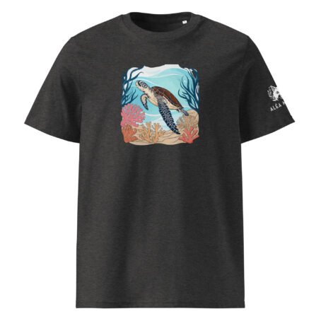 T-shirt foncé Tortue en coton biologique – Image 3