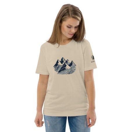 T-shirt clair Montagne en coton biologique – Image 9