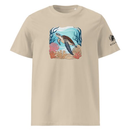 T-shirt clair Tortue en coton biologique – Image 4