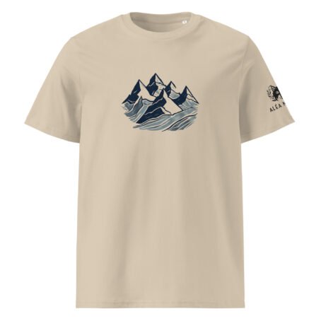 T-shirt clair Montagne en coton biologique – Image 3