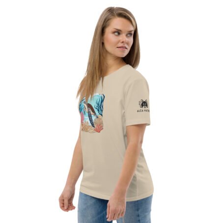 T-shirt clair Tortue en coton biologique – Image 8