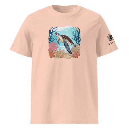 T-shirt clair Tortue en coton biologique – Image 2