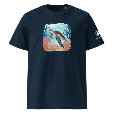 T-shirt foncé Tortue en coton biologique – Image 5