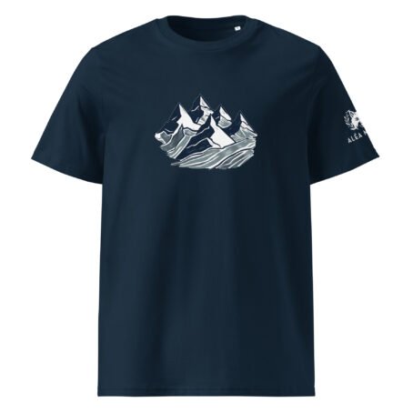 T-shirt foncé Montagne en coton biologique – Image 2