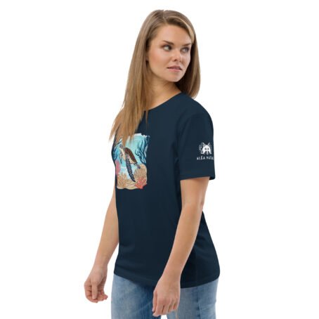T-shirt foncé Tortue en coton biologique – Image 8