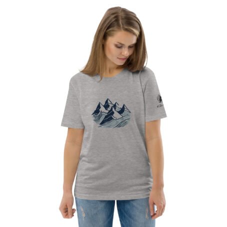T-shirt clair Montagne en coton biologique – Image 7