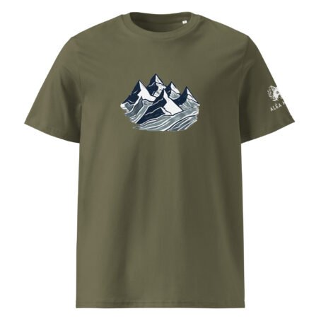 T-shirt foncé Montagne en coton biologique – Image 6
