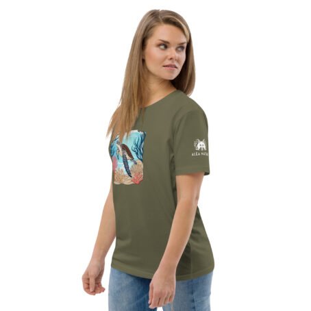 T-shirt foncé Tortue en coton biologique – Image 12