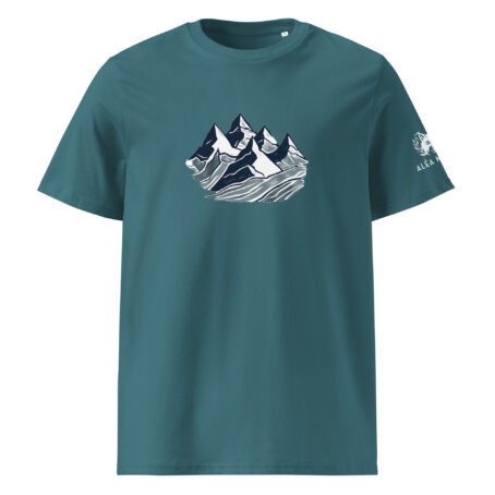 T-shirt foncé Montagne en coton biologique – Image 5