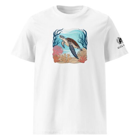 T-shirt clair Tortue en coton biologique